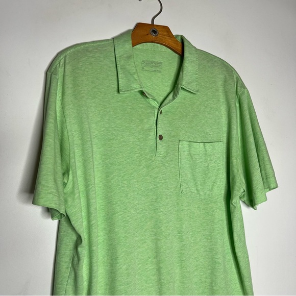 Patagonia Mens Organic Cotton Green Pocket Polo Shirt Size M - Picture 2 of 8